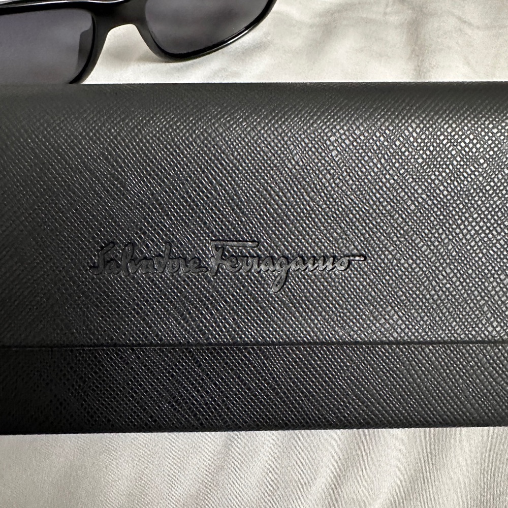 Salvatore Ferragamo Black Sunglasses with Case - Picture 3 of 6